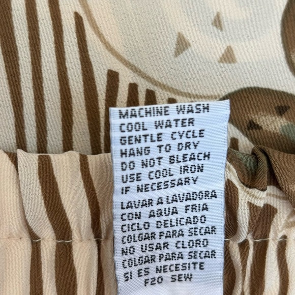 Bice by Sag Harbor Earth Tone Floral Midi Elastic Waist Wrap Skirt 24W NEW - Picture 8 of 9